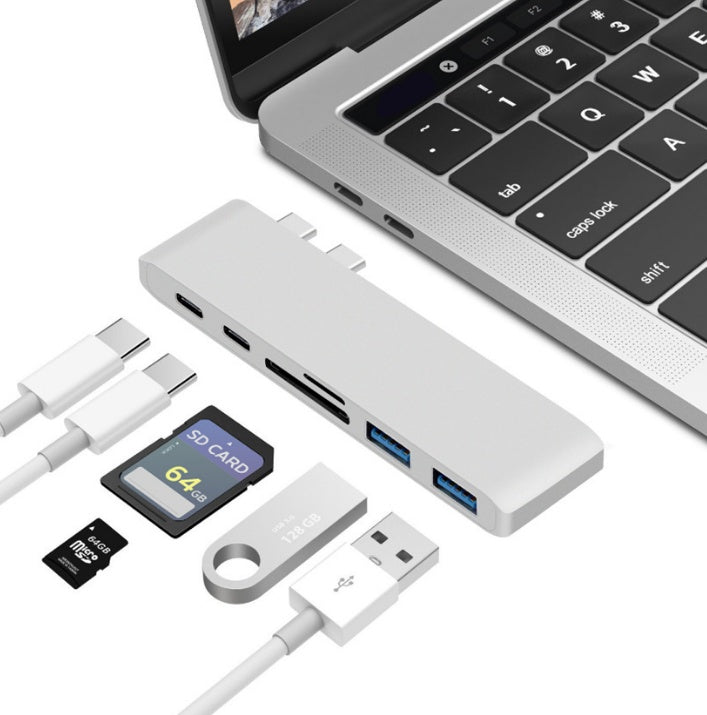 Compatibile con Apple , USB Type C Hub to TF SD Card Reader Hub 3.0 Adattatore con PD Power USB C Hub Dock - ManunedStore