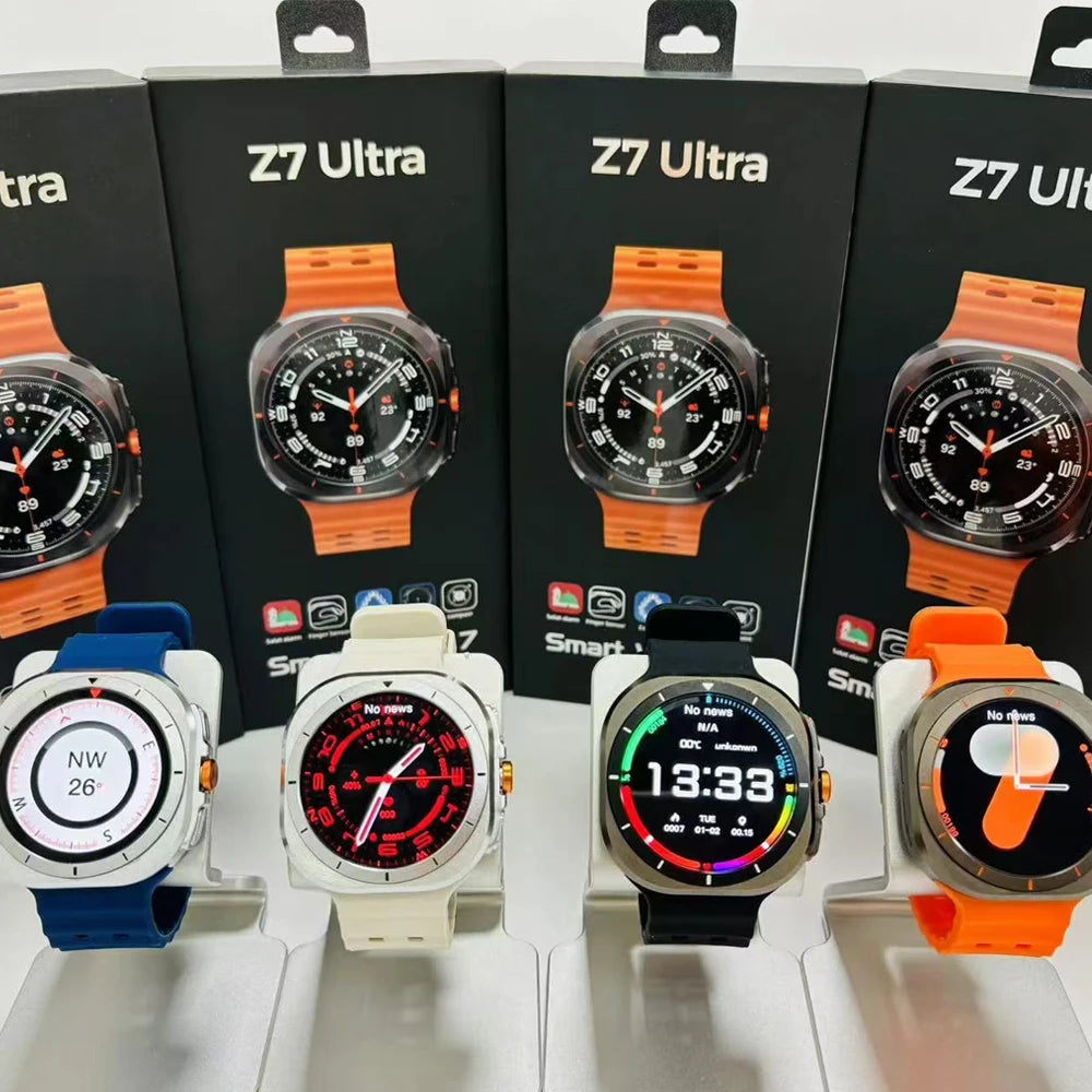 Z7 Ultra Smartwatch 2025 - Orologio Sportivo con Doppio Cinturino, AMOLED 1.52", Chiamate BT, Monitoraggio Cardiaco, Impermeabile per Outdoor
