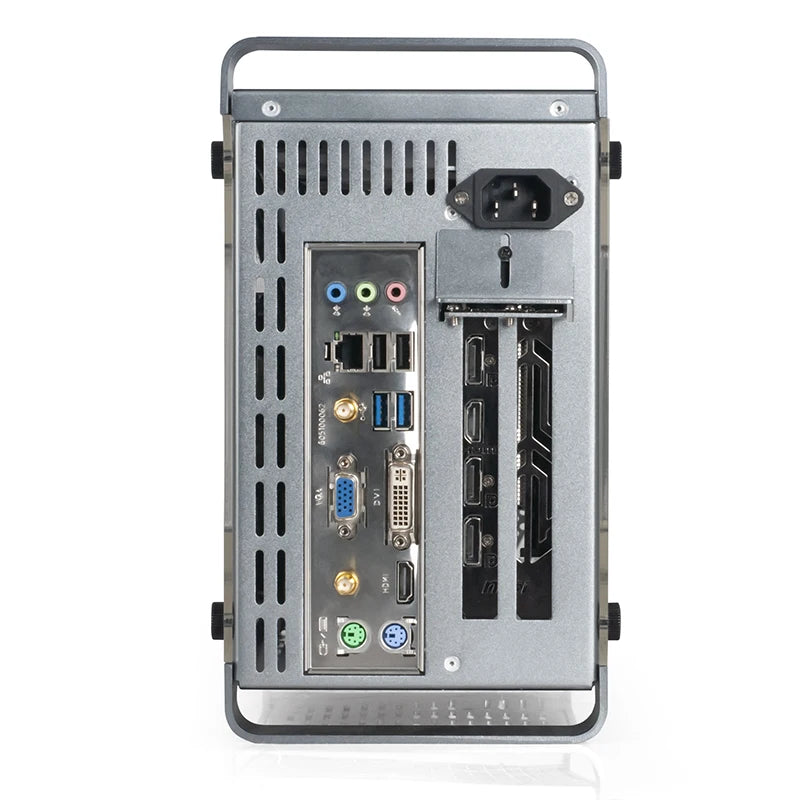 RGeek Case Mini ITX per Gaming - Design in Alluminio/Acrilico con Alimentatore SFX - ManunedStore