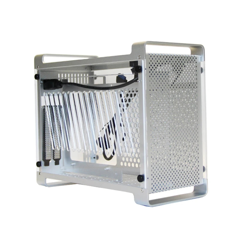 RGeek Case Mini ITX per Gaming - Design in Alluminio/Acrilico con Alimentatore SFX - ManunedStore