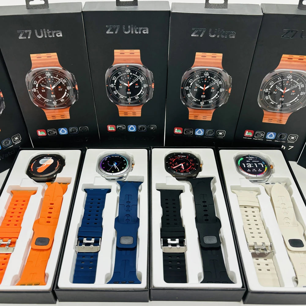 Z7 Ultra Smartwatch 2025 - Orologio Sportivo con Doppio Cinturino, AMOLED 1.52", Chiamate BT, Monitoraggio Cardiaco, Impermeabile per Outdoor
