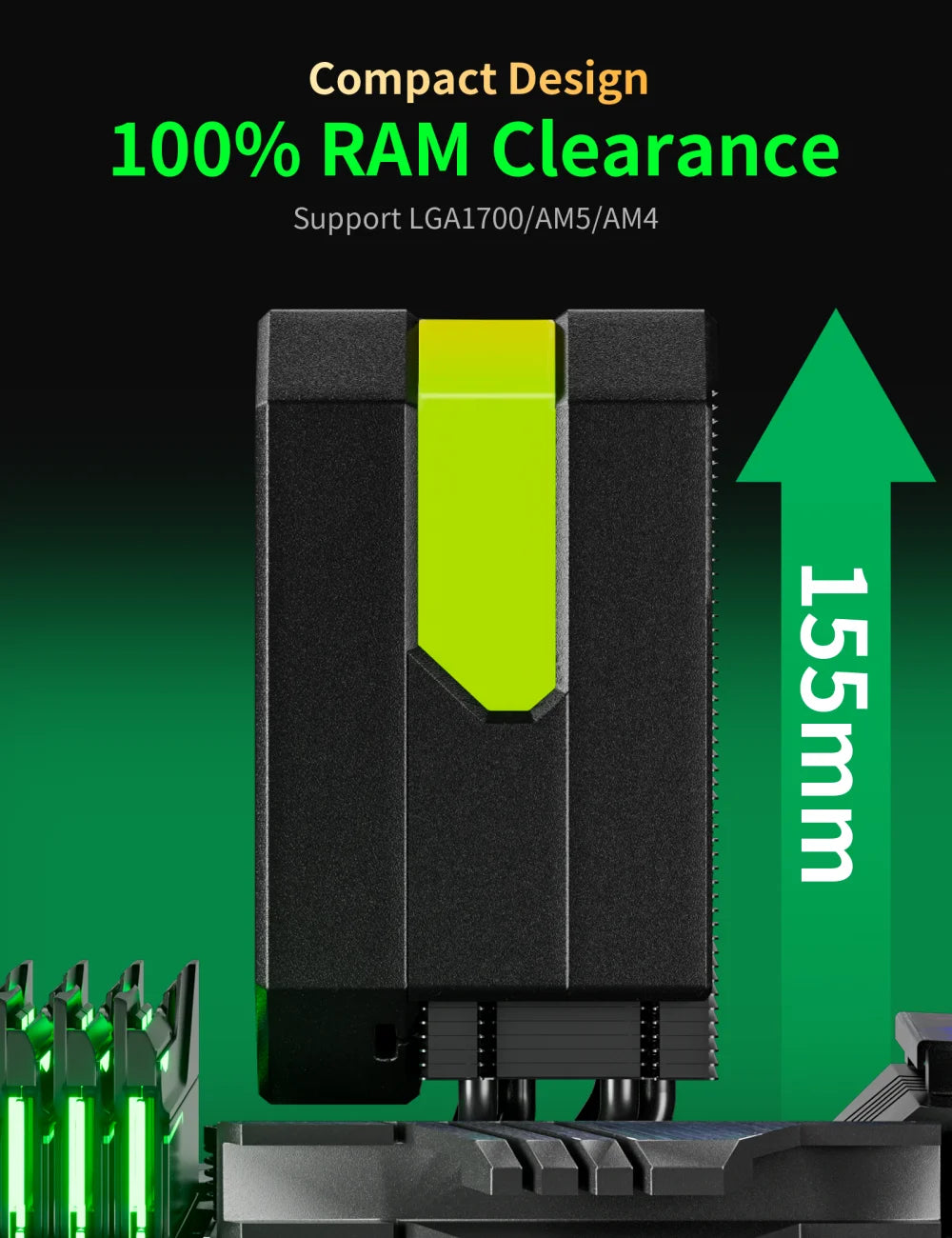 Dissipatore CPU upHere ARGB con Ventole PWM da 120mm - Raffreddamento Estremo per Intel LGA 2011/1151 - ManunedStore
