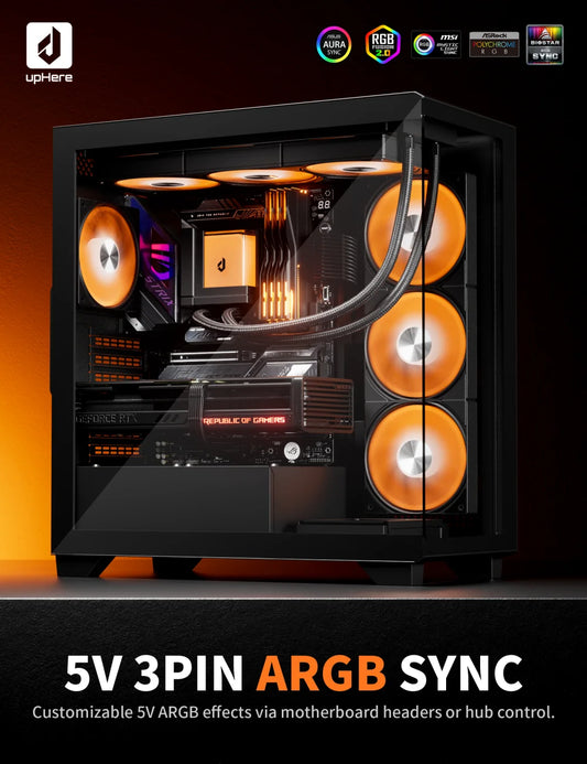 Dissipatore Liquido upHere 360mm ARGB - Cooling Estremo e Silenzioso per PC Gaming (Compatibile AM5/Intel) - ManunedStore