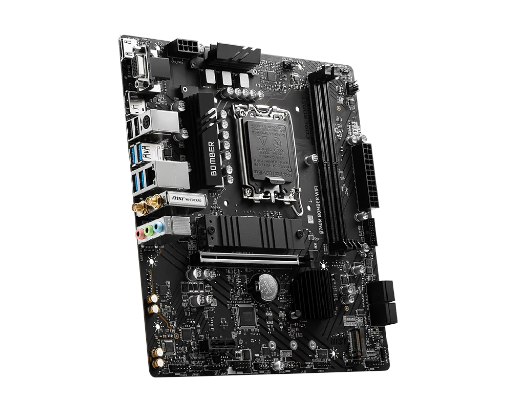 Scheda Madre MSI B760M Bomber WiFi DDR5 - per CPU Intel 12a/13a/14a Gen | Prezzi all'Ingrosso da Distributore Autorizzato