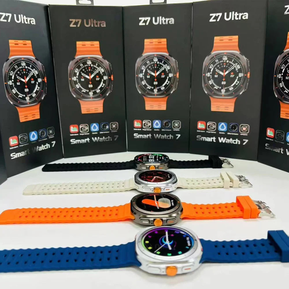 Z7 Ultra Smartwatch 2025 - Orologio Sportivo con Doppio Cinturino, AMOLED 1.52", Chiamate BT, Monitoraggio Cardiaco, Impermeabile per Outdoor