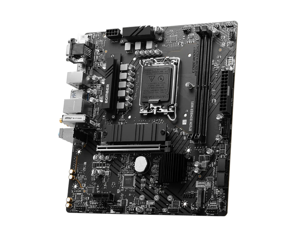 Scheda Madre MSI B760M Bomber WiFi DDR5 - per CPU Intel 12a/13a/14a Gen | Prezzi all'Ingrosso da Distributore Autorizzato