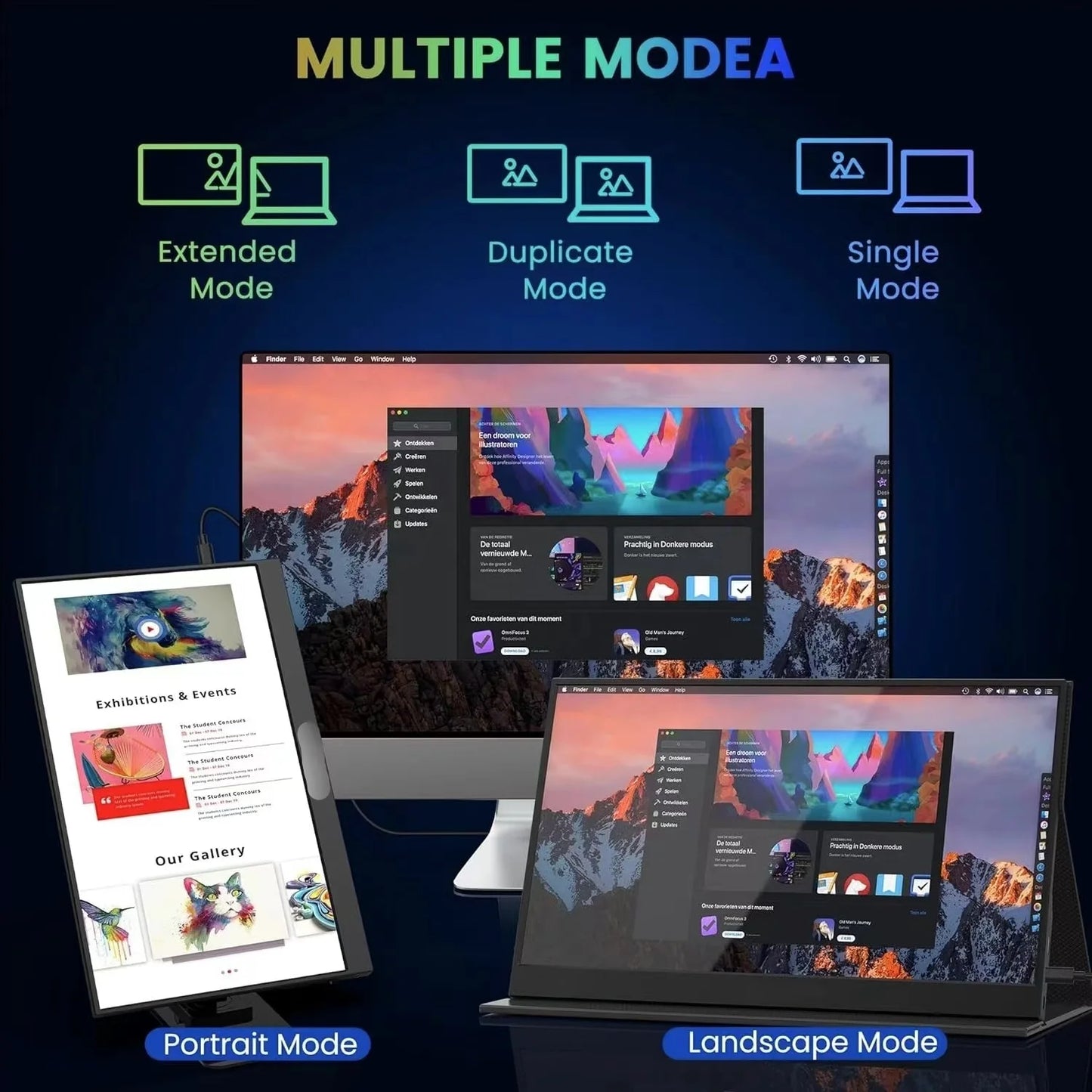 15.6 Inch IPS 1080P FHD Full HD Gaming USB-C Portable Monitor Screen Extender for Laptop Mobile Portable Monitor - ManunedStore