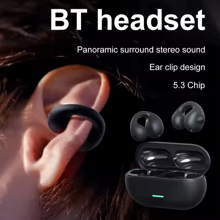 Cuffie Wireless, Sportivi Clip Aperta Cuffie Conduzione Ossea, Diaframmi 12mm EN - ManunedStore