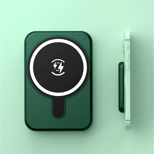 Mini Magnetic Power Bank 5000mAh, compatibile con IPhone e cellulari con ricarica wireless - ManunedStore