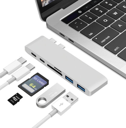 Compatibile con Apple , USB Type C Hub to TF SD Card Reader Hub 3.0 Adattatore con PD Power USB C Hub Dock - ManunedStore