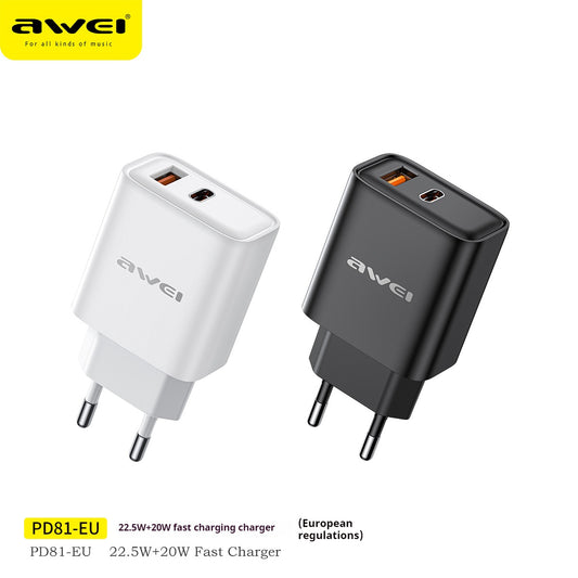 AWEI 22.5W 20W Fast Charger EU - ManunedStore