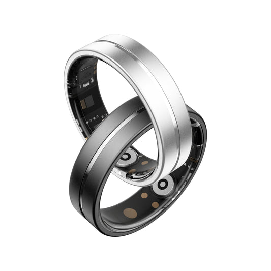 Smart Ring Health Tracker, Anelli Bluetooth Fitness Tracker Supporto BT 5.1 NFC, Sonno Temperatura Corporea Conteggio Passi Anelli Monitoraggio Frequenza Cardiaca - ManunedStore
