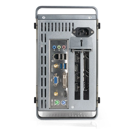 RGeek Case Mini ITX per Gaming - Design in Alluminio/Acrilico con Alimentatore SFX - ManunedStore