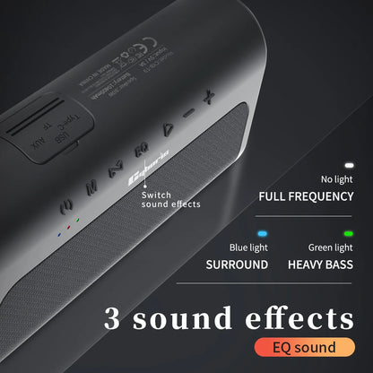 Cyboris T9 Speaker Portatile 80W - Subwoofer Deep Bass, Bluetooth 5.0, Hi-Fi Stereo 2.1 Canali, Ideale per DJ e Home Party