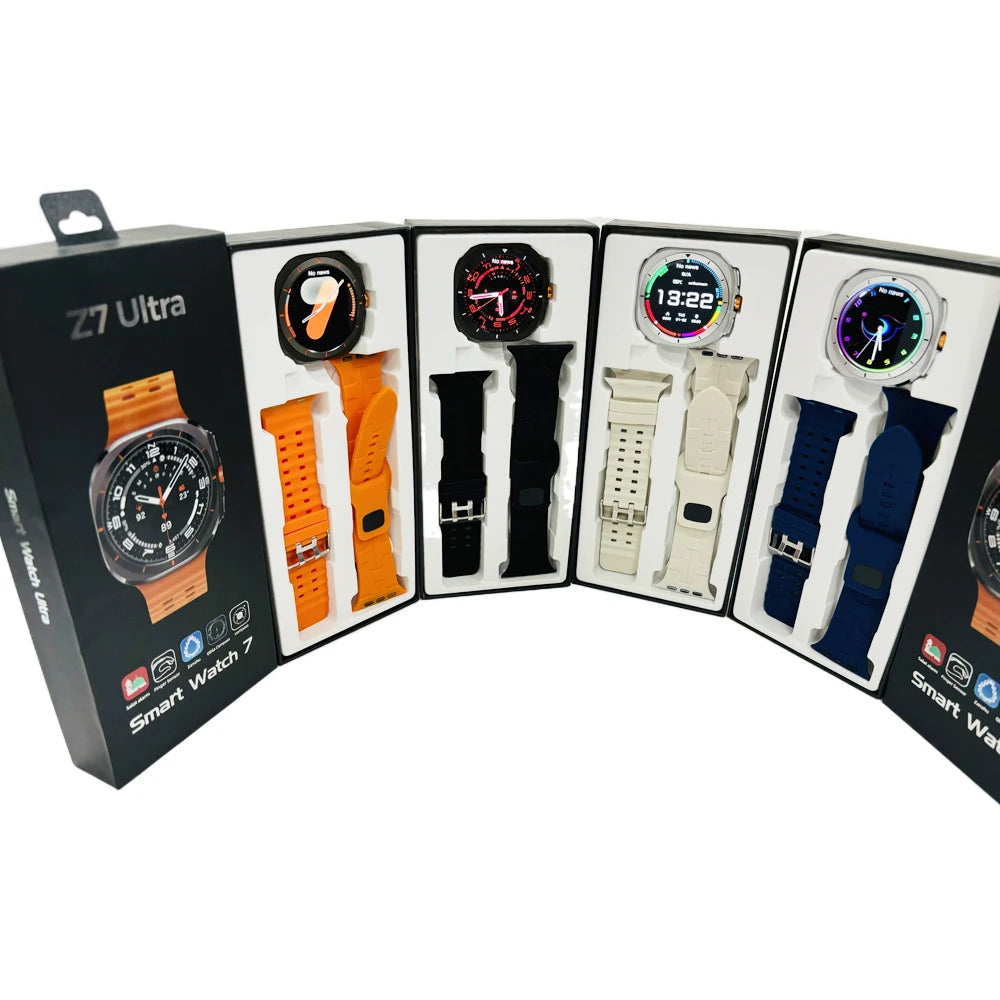 Z7 Ultra Smartwatch 2025 - Orologio Sportivo con Doppio Cinturino, AMOLED 1.52", Chiamate BT, Monitoraggio Cardiaco, Impermeabile per Outdoor