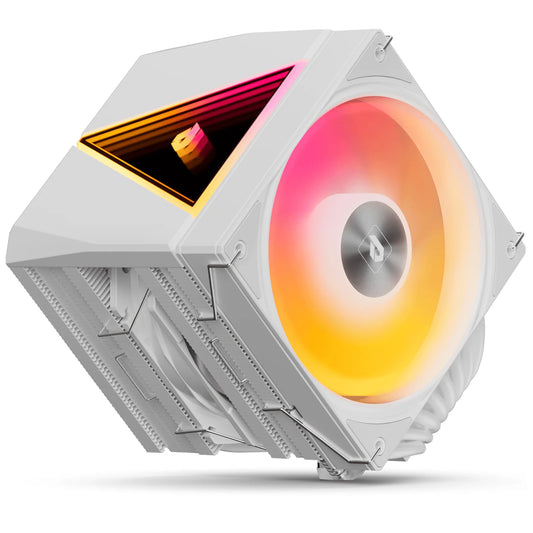 upHere Dissipatore CPU con Ventole RGB, 8 Heatpipe per Intel e AMD, Cooler con Copertura Magnetica