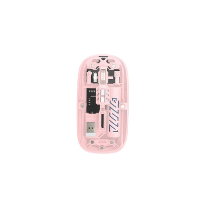Stock Transparent 2.4GHz Bluetooth Wireless Dual Mode Mouse Magnetic Top Cover High DPI 1600 Type-c Rechargeable Optical Mouse - ManunedStore