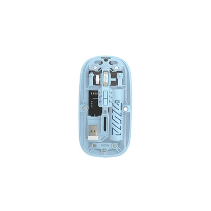 Stock Transparent 2.4GHz Bluetooth Wireless Dual Mode Mouse Magnetic Top Cover High DPI 1600 Type-c Rechargeable Optical Mouse - ManunedStore