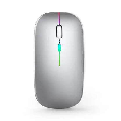 Mouse Ergonomico Ricaricabile Senza Fili - Doppia Modalità 2.4G/BT con Luci LED - ManunedStore