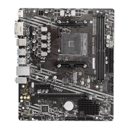 MSI A520M-A PRO Scheda Madre Gaming AM4 - AMD A520, DDR4 64GB, USB 3.2, PCIe 3.0, M.2, HDMI/DP, Compatibile con Ryzen 3000/5000
