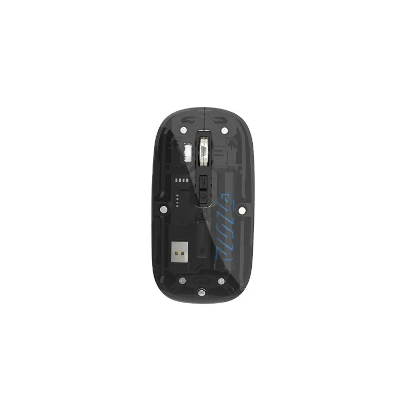 Stock Transparent 2.4GHz Bluetooth Wireless Dual Mode Mouse Magnetic Top Cover High DPI 1600 Type-c Rechargeable Optical Mouse - ManunedStore