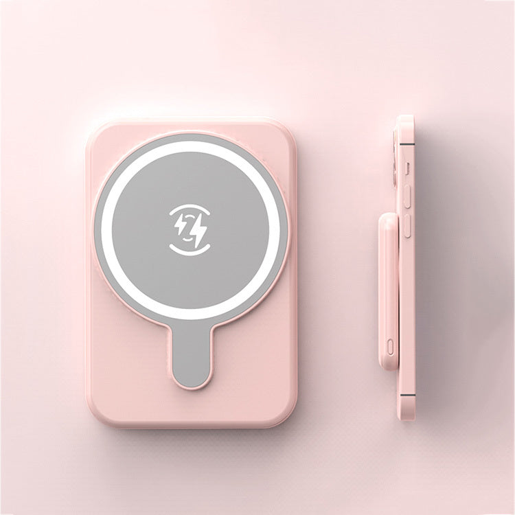 Mini Magnetic Power Bank 5000mAh, compatibile con IPhone e cellulari con ricarica wireless - ManunedStore