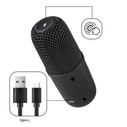 Notebook Computer Game Voice Live Broadcast Desktop USB Wired Microphone - ManunedStore