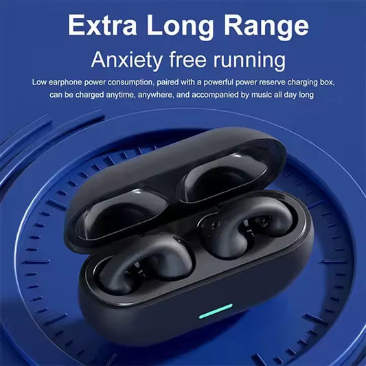 Cuffie Wireless, Sportivi Clip Aperta Cuffie Conduzione Ossea, Diaframmi 12mm EN - ManunedStore